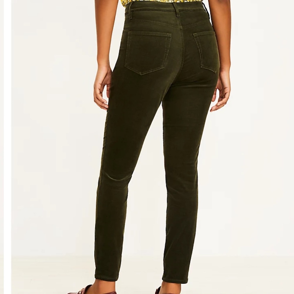 LOFT Corduroy Curvy High Waist Skinny